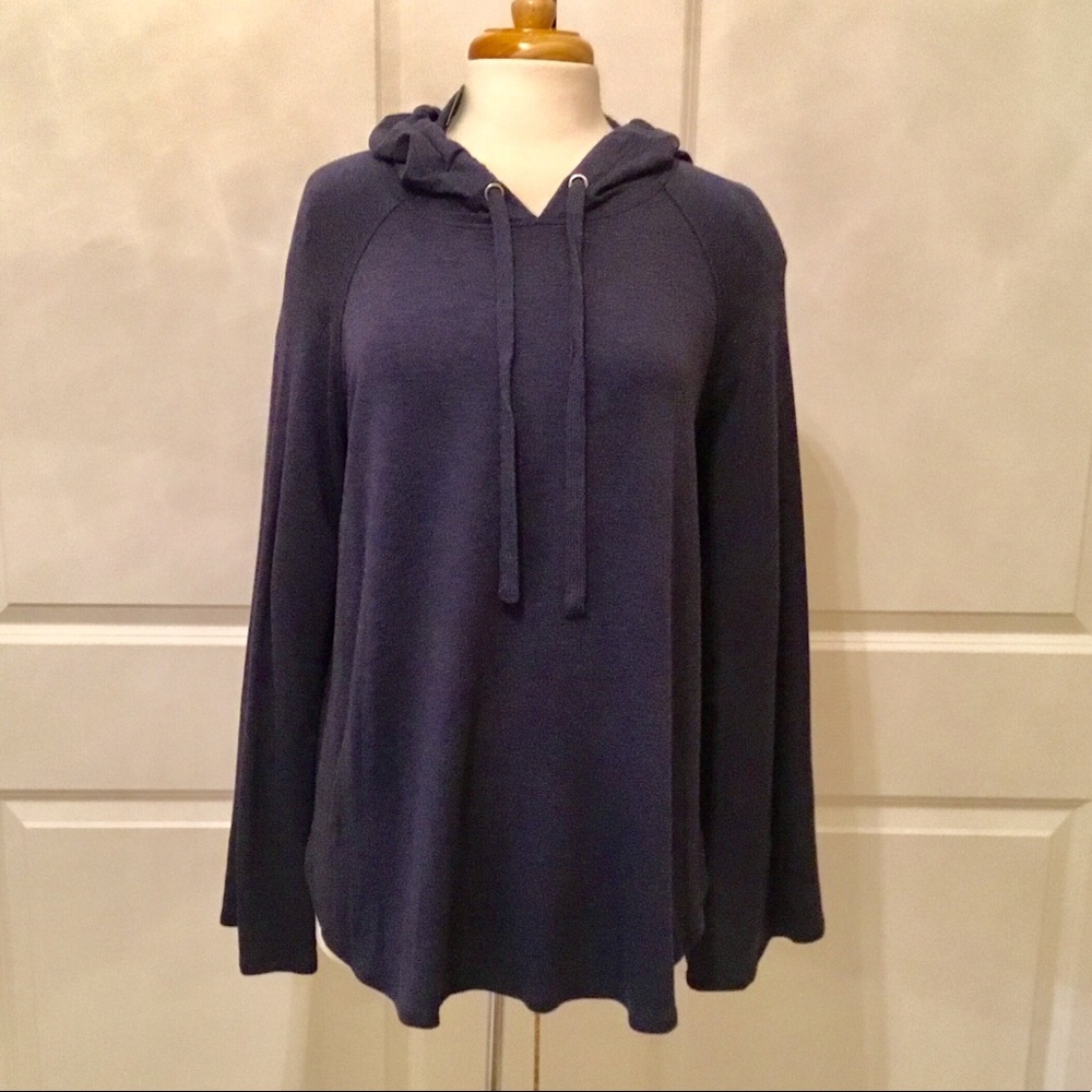 XL Kensie Navy Bell Sleeve Sweatshirt